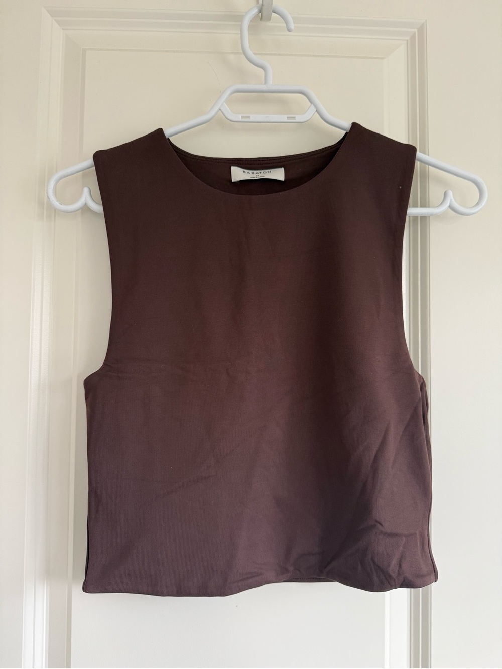 Babaton Chocolate Brown Sleeveless Tank